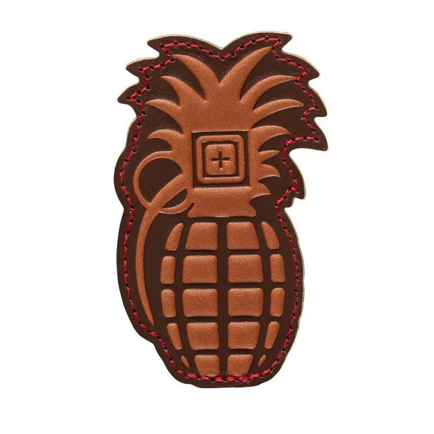 PINEAPPLE GRENADE LEATHER PATCH