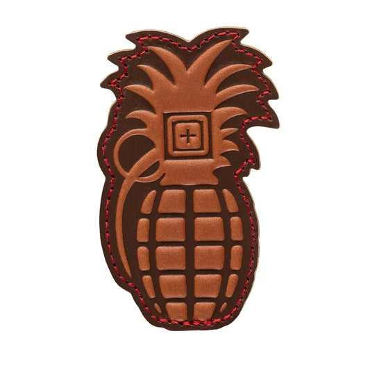 PINEAPPLE GRENADE LEATHER PATCH